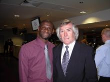 Devon with Pat Jennings