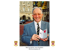 Max Lea with MBE